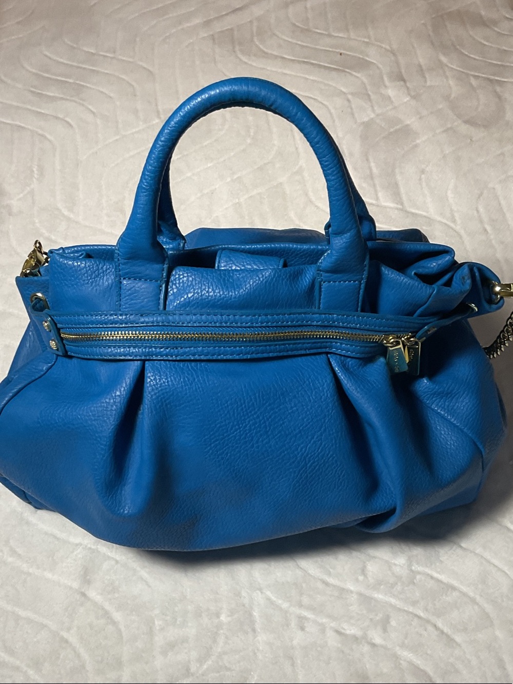 Olivia + Joy Electric Blue faux leather bag